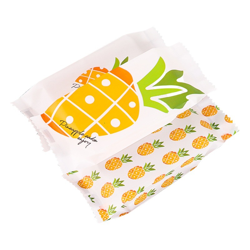 Piña bolsa de embalaje crujiente galleta pequeña fresca merienda entrega crujiente carne crujiente máquina sello bolsa bandeja de plástico traje