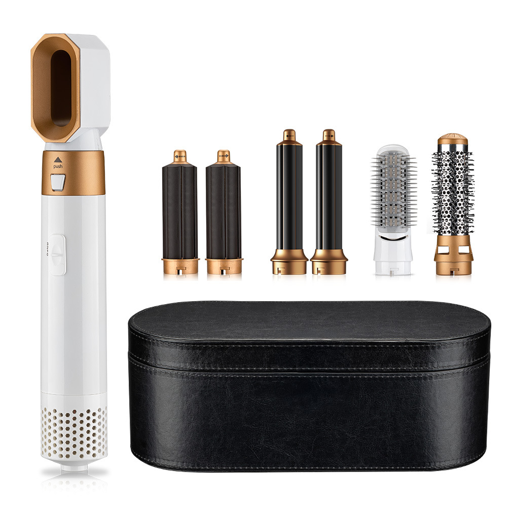 Multifunctional 7-in-1 Air Curling Hot Air Comb Hair Dryer Curler Straightening Comb Automatic Suction Curling Comb