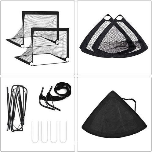 Portable foldable mobile training soccer net for children's soccer goal, suitable for indoor and outdoor use, children's soccer competition goal frame