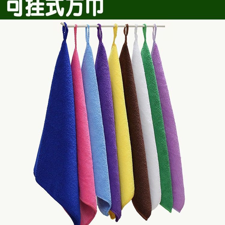 두꺼운 청소 천 흡수성 주방 가정용 청소 천 실용적인 청소 유리 탈모없이 4 사각형 수건 작은 사각형 수건