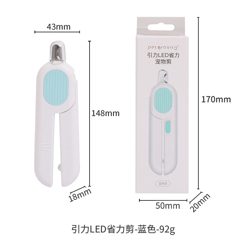 Cortauñas de gato cortaúñas para mascotas cortaúñas línea de sangre cortaúñas para mascotas LED ahorro de mano de obra tijeras para mascotas suministros al por mayor