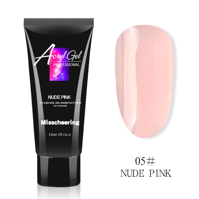 Gel de extensión de uñas transfronterizo 15ml, gel de fototerapia cristalino de extensión rápida de uñas, venta al por mayor de fábrica de gel de fototerapia