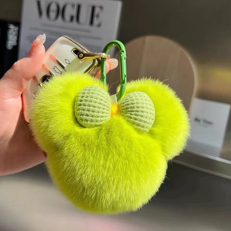 [Colección de animales de peluche] llavero de automóvil de peluche pequeño conejo colgante bolso de muñeca de peluche colgante