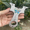 Olympic slingshot stainless steel with butterfly with flat rubber bands, suitable for import