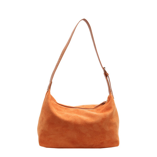 Autumn/Winter Uncommon Shoulder Underarm Tote Bag Korean Style Velvety Large Women's Fashion Crossbody Bag