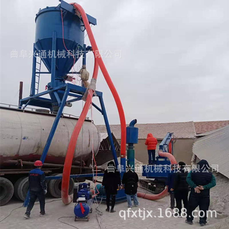 粉煤灰自吸式抽灰机 水泥装罐车吸料机 粉煤灰负压装车输送机厂家