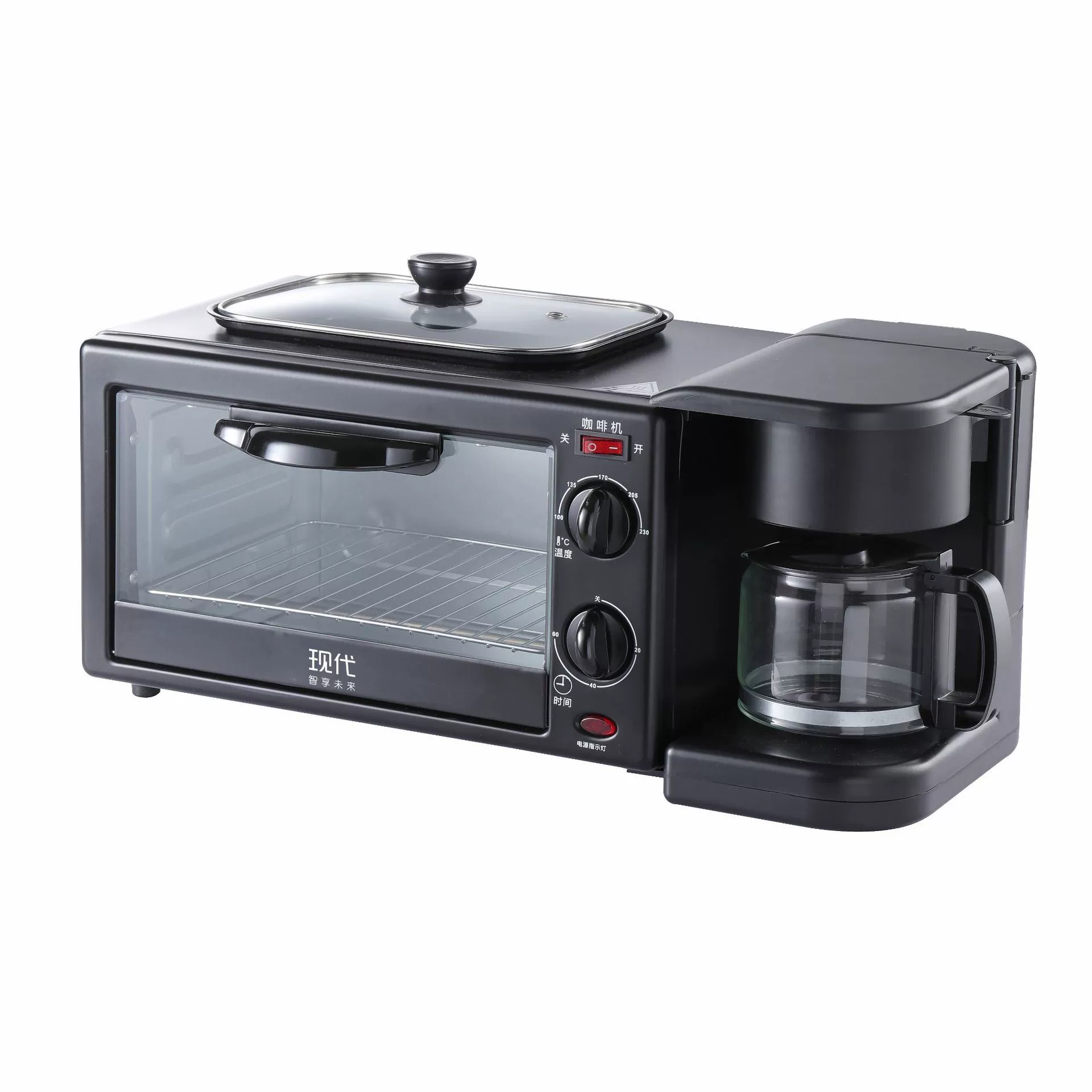 Sanheye multi -function breakfast machine 110V220V home multi -scholar furnace 3 in 1 breakfast cross -border foreign trade