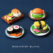 仿真食物迷你微缩摆件日式寿司创意模型饭团食玩过家家玩具装饰品