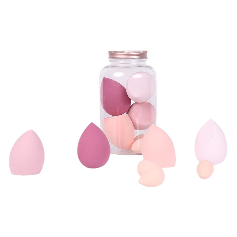 Botella flotante huevo de belleza húmedo y seco de doble uso no comer maquillaje en polvo huevo maquillaje esponja polvo puff traje transfronterizo huevo de maquillaje