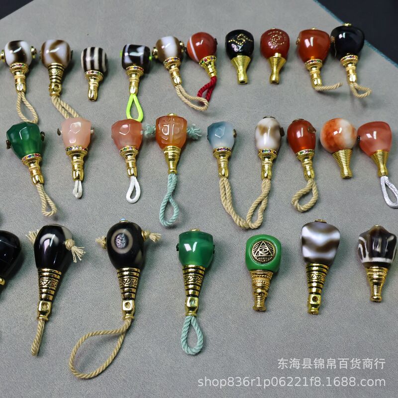 Premium Agate Three-Way Connectors, Collectible Three-Way Accessories, DIY Jewelry Components