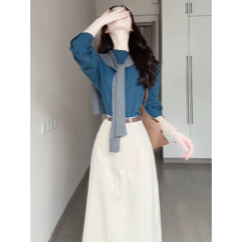 一整套ootd穿搭上班通勤韩系高级感套装女2025早秋季港风连衣裙子|undefined