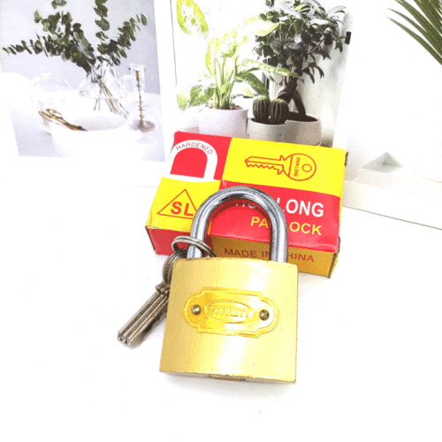 Factory direct sales of more than 25 specifications imitation copper lock dormitory door single opening household meter box lock one-word direct opening anti-theft window padlock