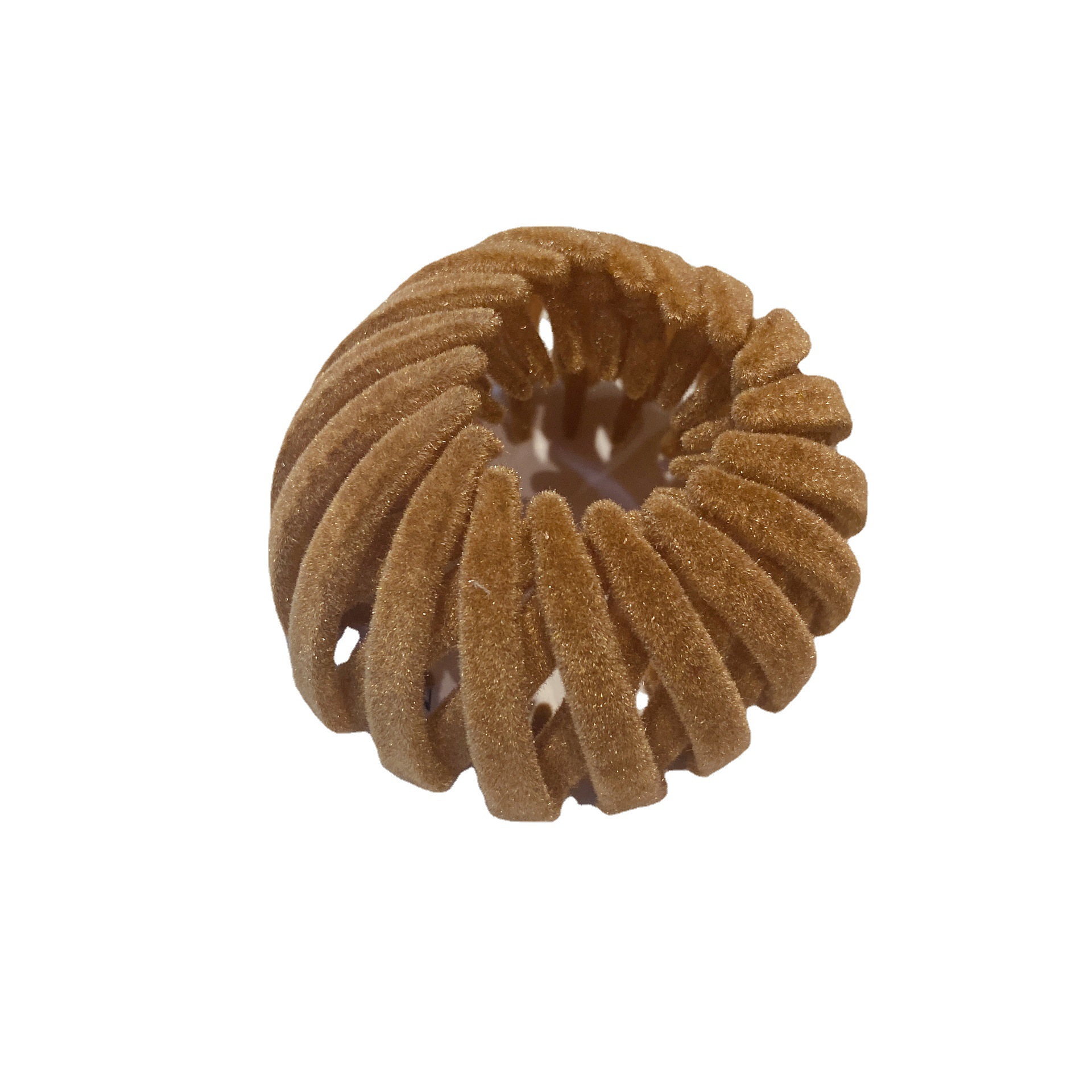 Elegante flocado Nido de Pájaro anillo de pelo rizador de pelo alta Cola de Caballo artefacto Internet celebridad 2021 nuevo tocado de pinza de pelo