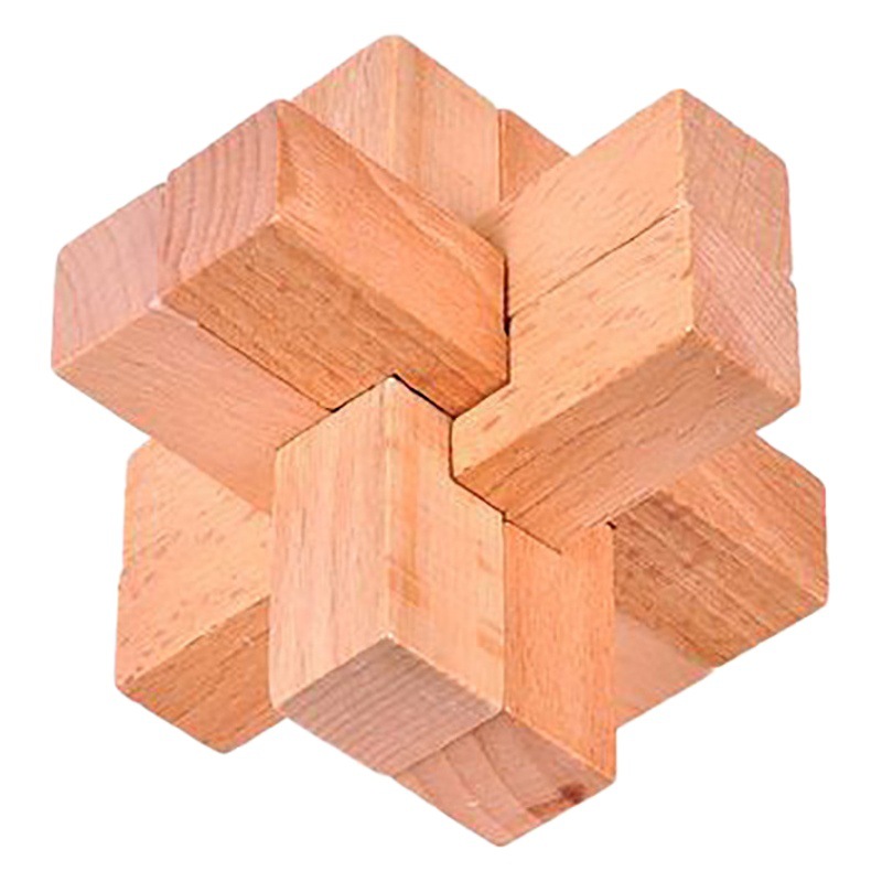 Los estudiantes de la escuela primaria de madera de más de 6 años de edad adultos mortaja bloques de construcción juguetes educativos Luban bloqueo Kong Ming bloqueo conjunto completo al por mayor