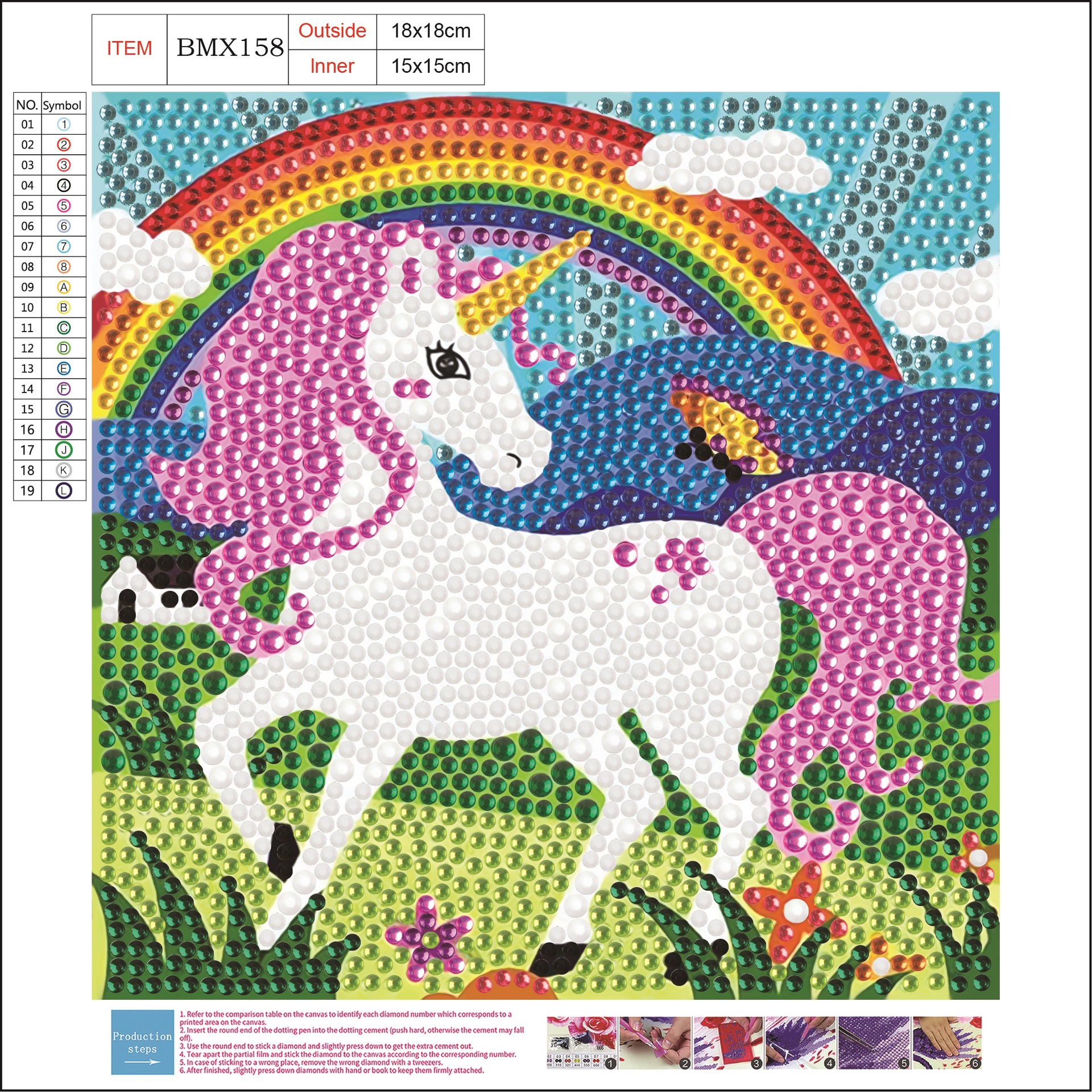 Taller de mano marca pintura de diamantes dibujos animados DIY bordados cruzados bordados juguetes para chicas fábrica de regalos al por mayor