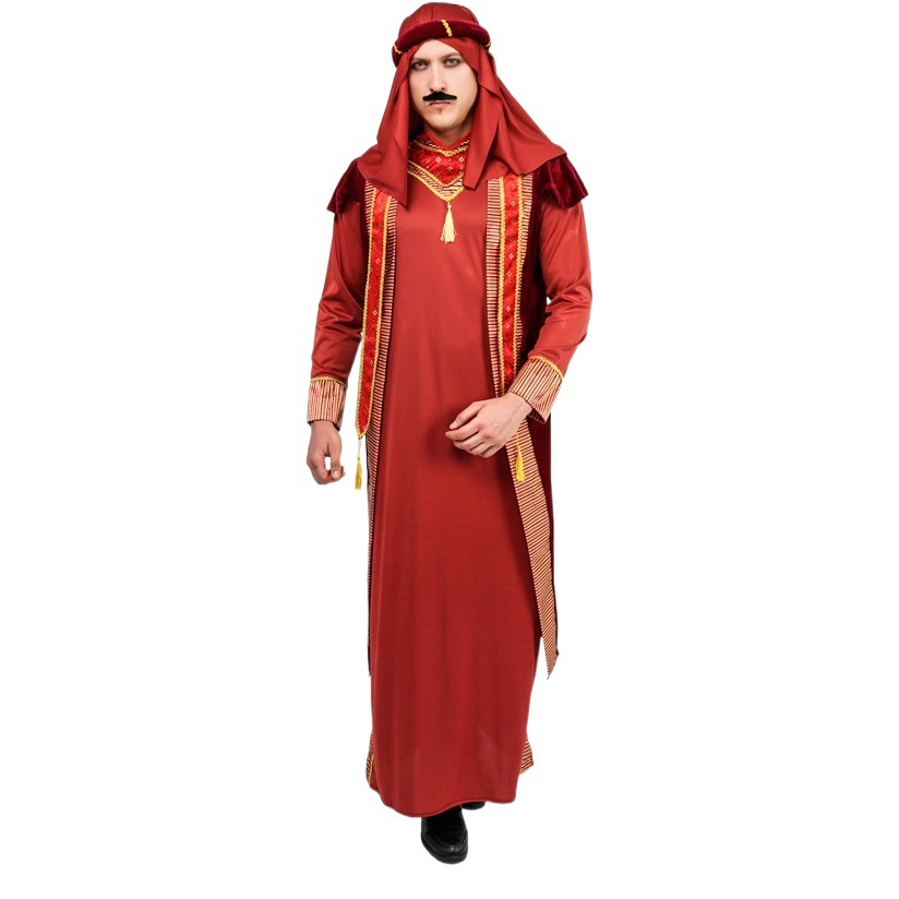 Los hombres adultos de Halloween mayores árabe traje grande Dubai jefe etapa rendimiento traje