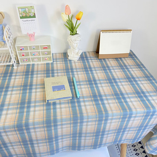Factory wholesale solid color plaid tablecloth Nordic INS wind dining table mat cushion cashmeter table cloth