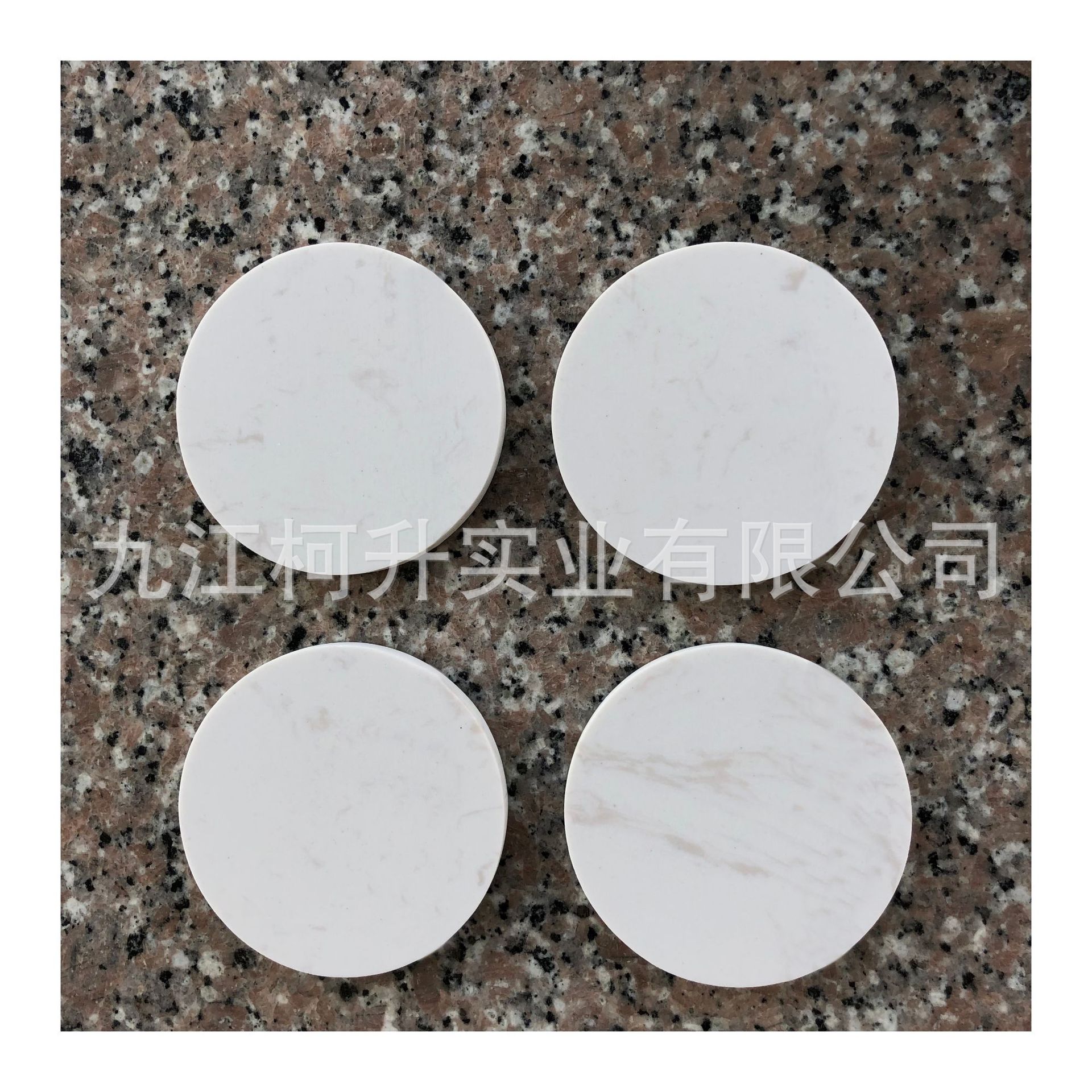 White Marble Coasters Can Be Exported to Stone Coasters European and American Coffee Casual Indoor Placemats Bar Supplies