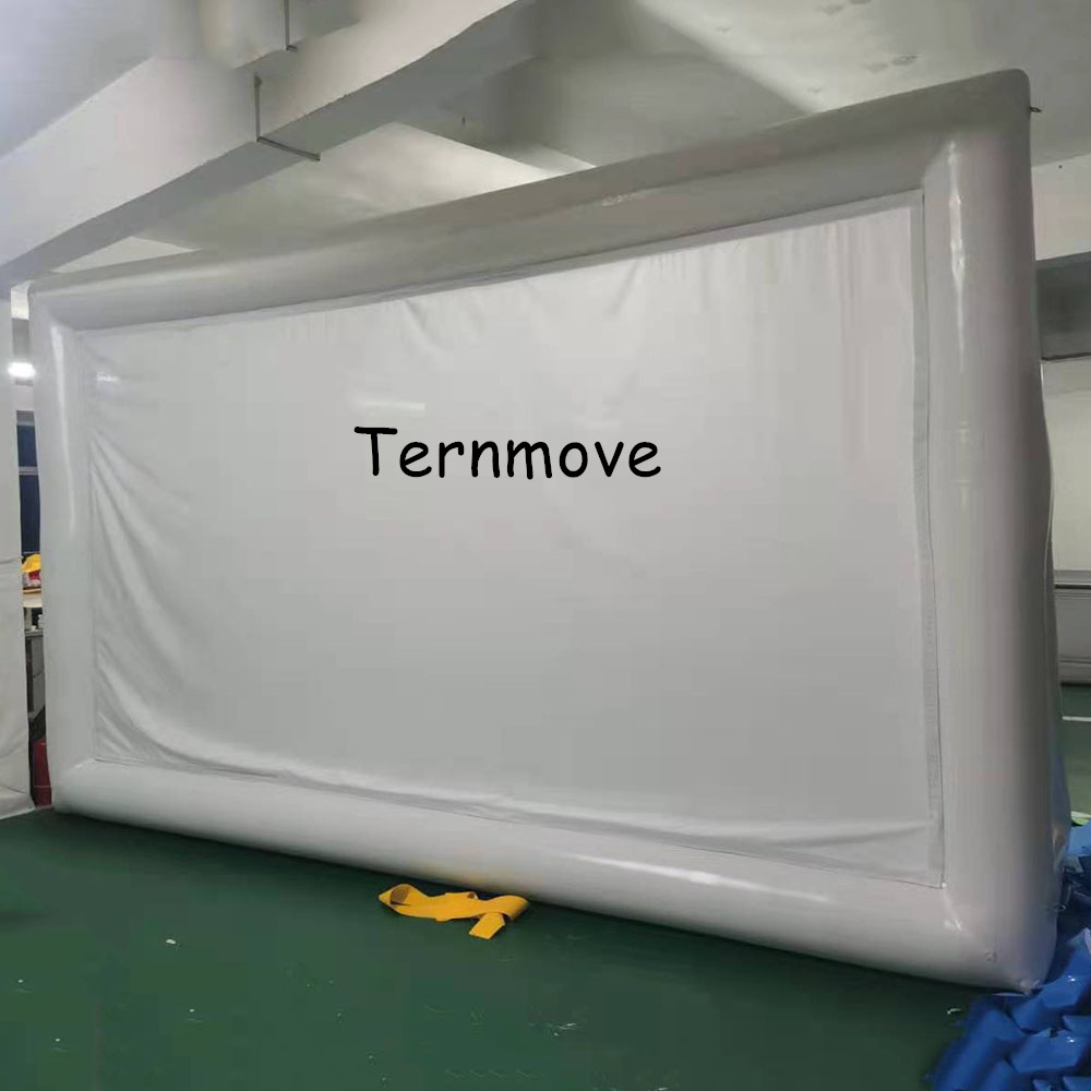 户外充气银幕充气电影屏幕停车场广告位广告投影屏幕美陈装饰展览