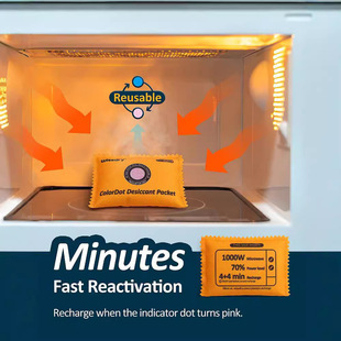 Amazon's Popular Wardrobe Shoe Cabinet Moisture-Proof Dehumidification Bag Can Be Recycled and Moisture-Absorbing and Color-Changing Car Desiccant