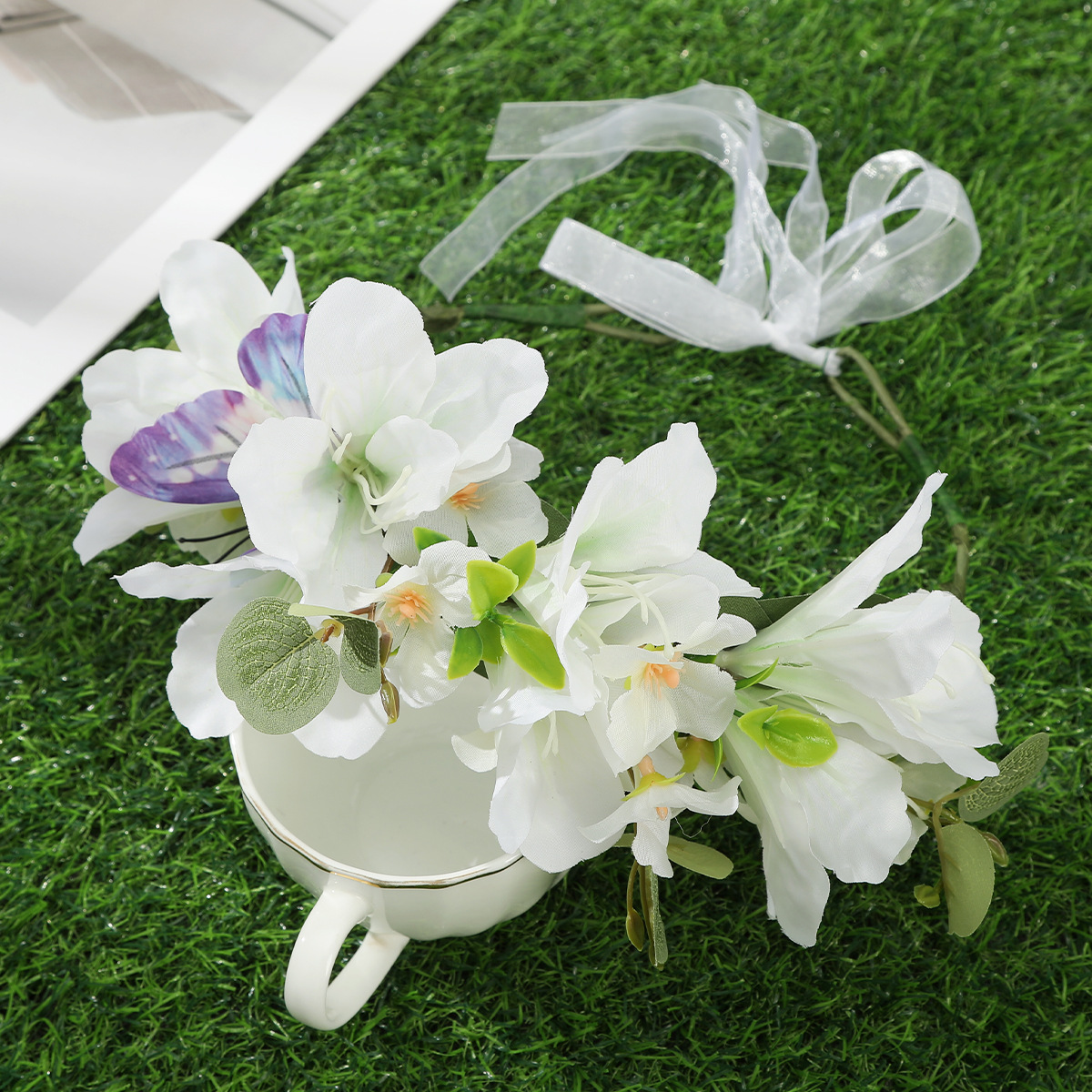 아이보리 진달래