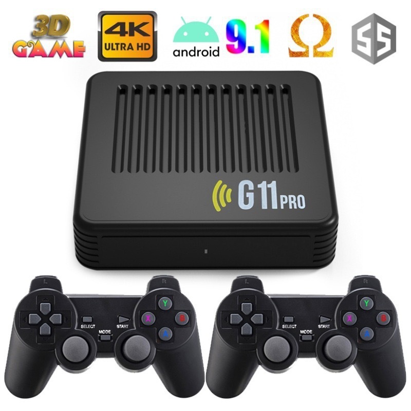 クロスボーダー G11PRO ゲームコンソール TV セットトップボックス 4K デュアルシステム Android ワイヤレスダブル G11 ゲームコンソール|undefined