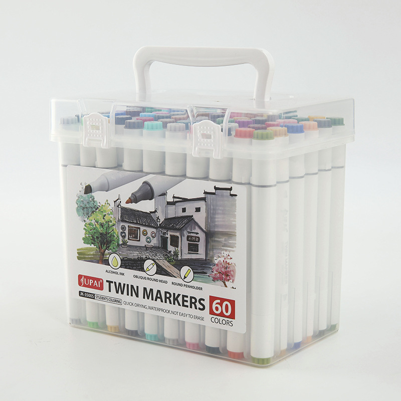 Marcador transfronterizo 80 traje de color pintura de doble cabeza marcador de color pincel de pintura a base de agua recomendar pluma de graffiti de arte