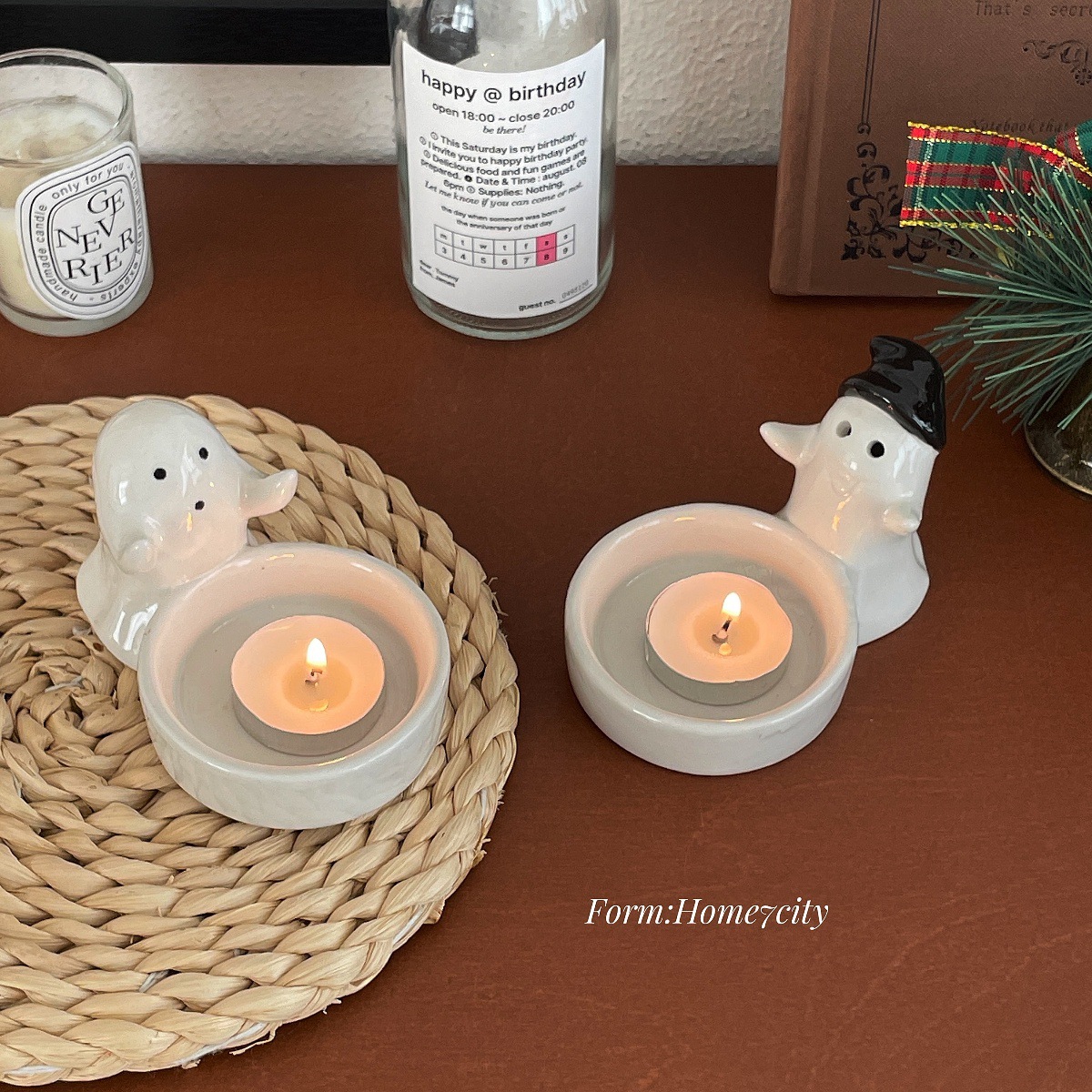Little Devil Candlestick Desktop Creative Ornaments Small Gifts Festive Atmosphere Photo Props Night Candle Lights