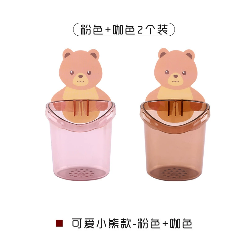 Патчинг стены Bear Cup крепления держатель чашки паста хранение стене гроботворение зубная щетка рейтинг на стене ванной