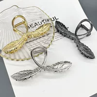 Металлическая крабовая булавка, большая акула, заколка, хвостик, аксессуар для волос, новая коллекция