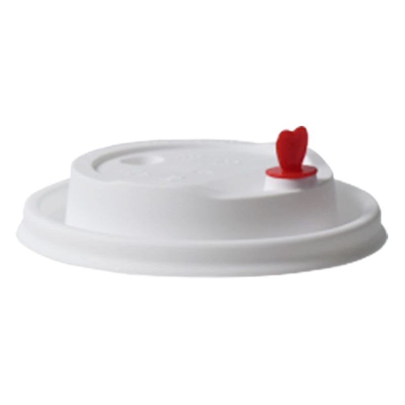 Renbo Paper Cup Lid Thickeneded Automatic Coffee Machine Drop Lid Frosted Injection Molded Disposable 80 Port Manufacturer Hot Drink Cup Lid