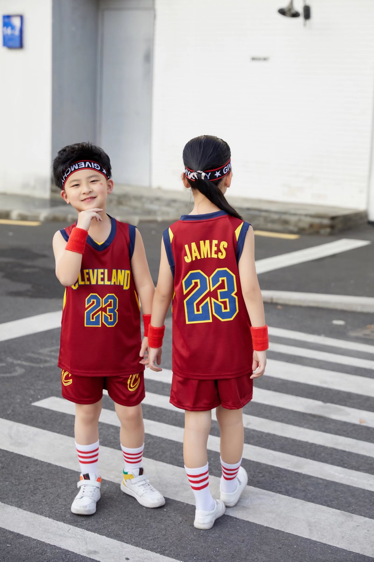 Knight No.23 James Vest Children's Suit Basketball Suit Kindergarten Performance Suit Competition Suit Size 16-30