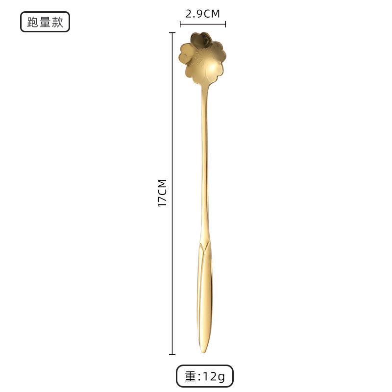 (골드) 17cm 벚꽃숟가락