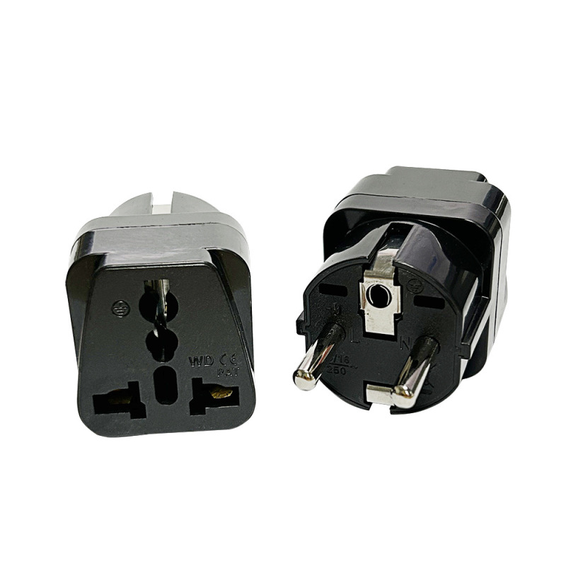 WD-9 black 2500W high-heel German standard European standard German, Korean, Russian plug power adapter
