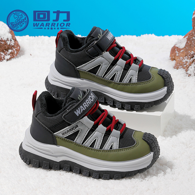 Zapatos infantiles de velcro de retroalimentación, zapatos deportivos casuales portátiles y cómodos, zapatos de algodón de alto rendimiento