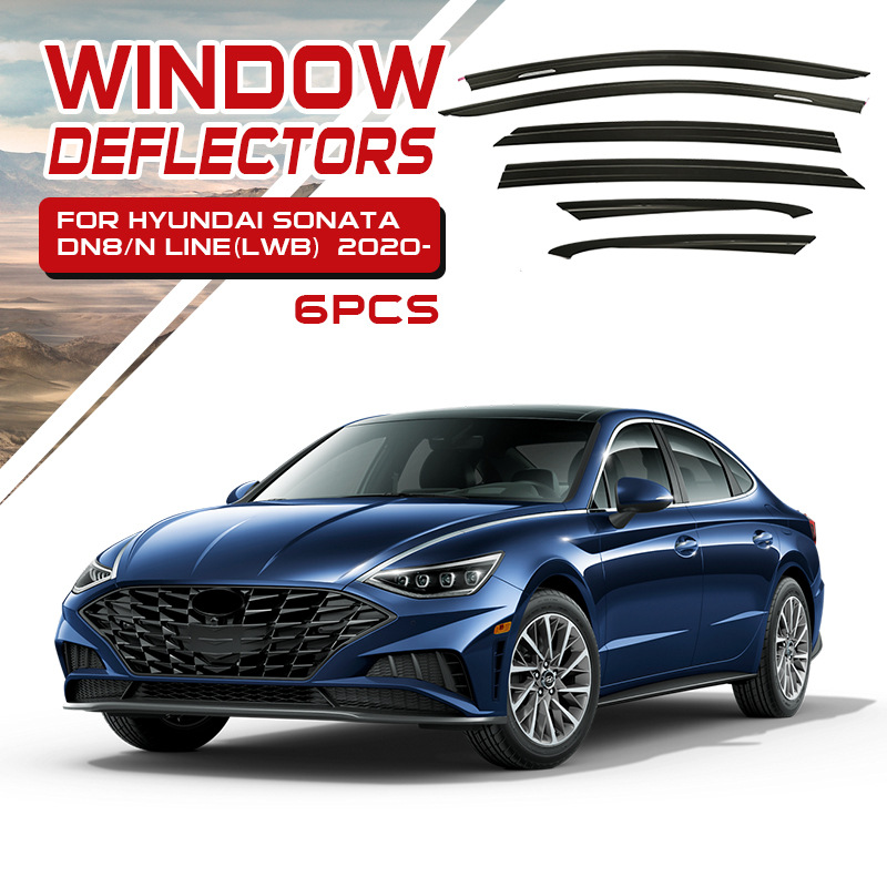 Adecuado para Sonata SONATA, ventana de protección contra la lluvia, cejas de lluvia modificadas, accesorios de visor de ventana