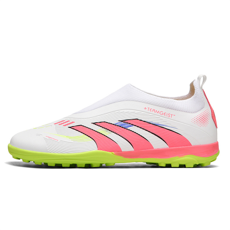 2025 zapatos de fútbol nuevos jóvenes hombres y mujeres antideslizantes moda transfronteriza AG clavos largos de césped de fábrica de estudiantes