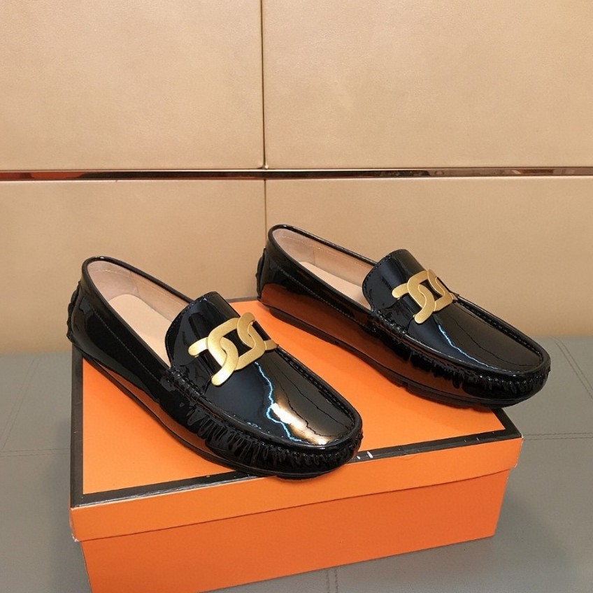Damen Slipper Aus Lackleder Mit Schnalle Flache Freizeitschuhe_voghion.com
