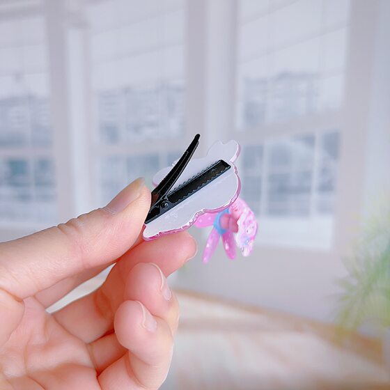 Cute Roll Ears Jade Gui Dog Windmill Hairpin Girl Cute Sanli Cartoon Top Clip Children's Hair Accessories Bangs Clip