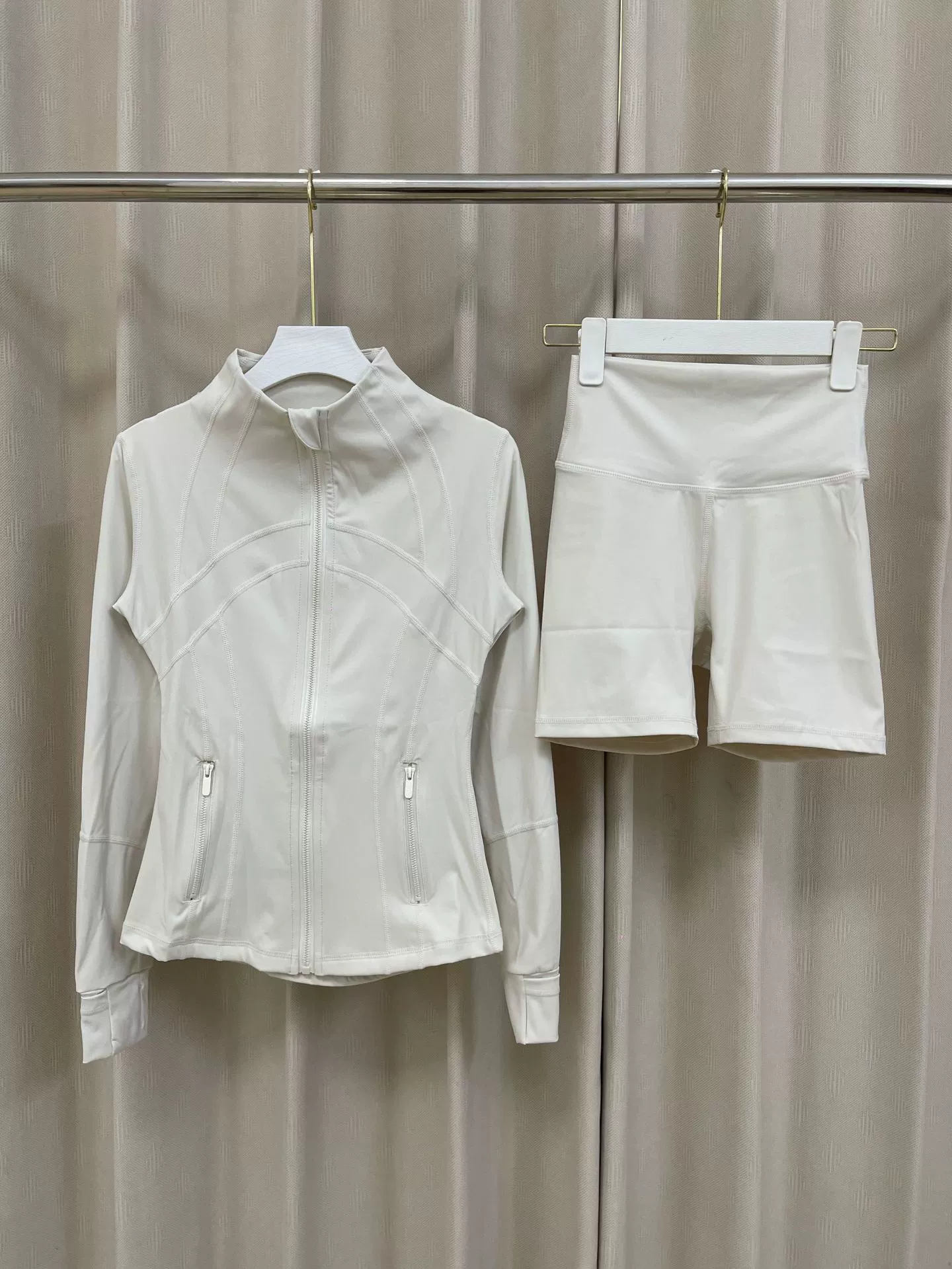 women's yoga jacket and biker shorts set 10