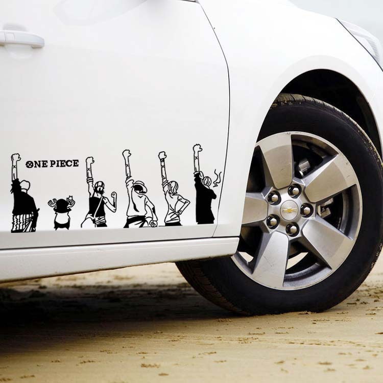 反射海賊王シールカバー傷シール漫画個性お笑い装飾電気自動車車体シール|undefined