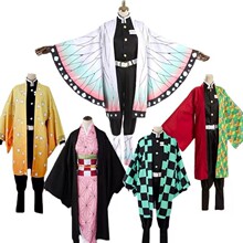 鬼灭之刃蝴蝶忍动漫服装二次元cos服炭治郎我妻善逸蝴蝶忍cosplay