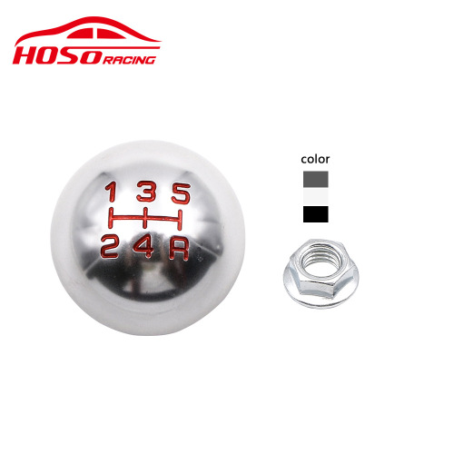 Car modification gear knob 5/6 speed round wave handle head manual transmission M10*1.5 metal gear shift knob