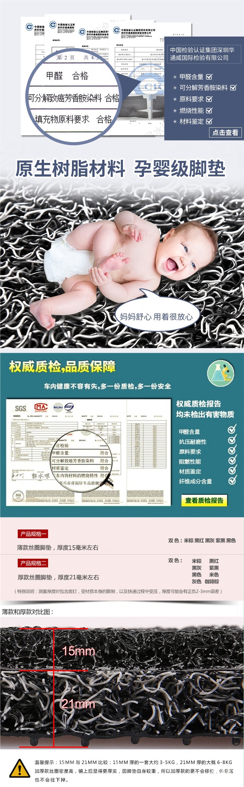 Car Wire Ring Floor Mats Are Suitable for Thousands of Models. Specialized for Cars, Easy to Wash, Quick-Drying, Waterproof, Non-Slip and Wearable