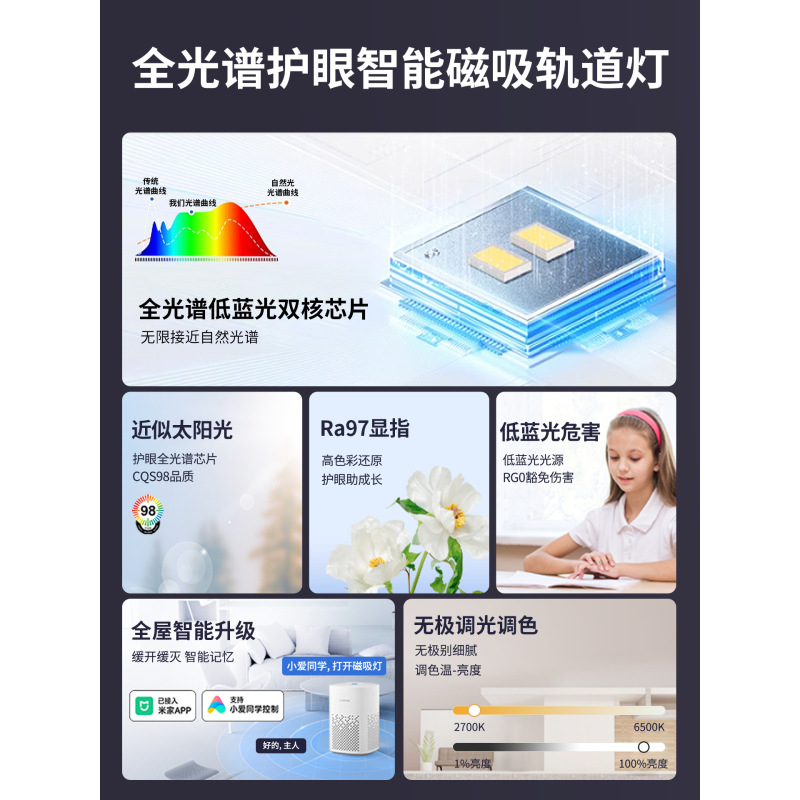 防开裂磁吸灯轨道灯预埋款嵌入式泛光灯智能无主灯暗装灯槽轨道槽|undefined