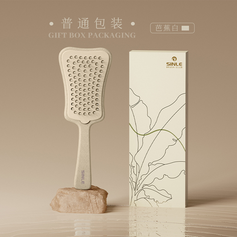 Xinle 自己洗浄リブコームエアクッションコーム高頭頂ふわふわコーム女性の家庭用エアバッグマッサージカーリングヘアコーム|undefined