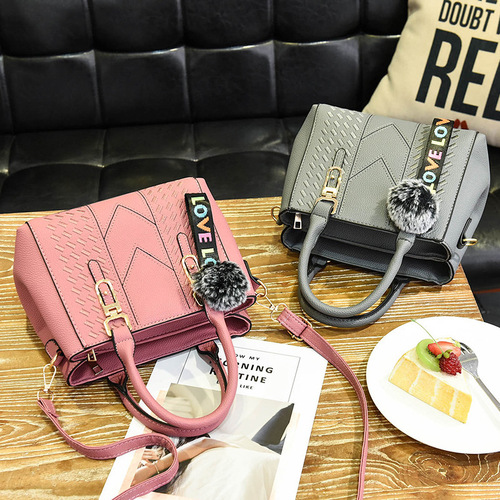 〖Women's Bag〗2025 Trendy European and American Style Handbag Large Capacity Tassel Pendant Simple Shoulder Crossbody Bag