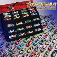 子供の金属プルバックカーモデルコンテナギフトボックスミニ鉄車カーレースセットおもちゃギフト