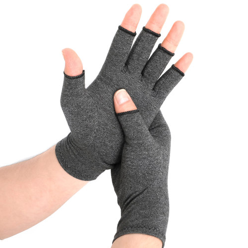 Cross-border pressure gloves, indoor fitness anti-slip gloves, hemp gray glue hand protection care gloves 