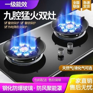 Good Wife Gas Stove Double Stove Household Embedded Natural Gas Stove Liquefied Gas Gas Stove Timing Fierce Stove